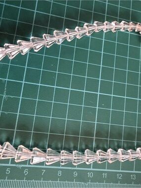 Vintage Clear Rock Crystal Necklace Beads Necklace Japan